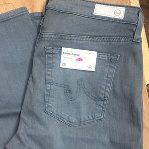 Ag Adriano Goldschmied Women's Ankle Jeans in Gray